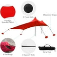 thumbnail image 2 of Tente de Plage avec Pare-Soleil et Sacs de Sable pour camping, Pêche, Randonnée, Jardin, Parc de Plage, 2 of 7