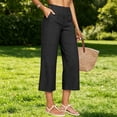 thumbnail image 4 of Only Moment Joggers for Women High Waisted Stretch Ankle Pants for Women Business Casual Travel Athletic Work Black,L, 4 of 9