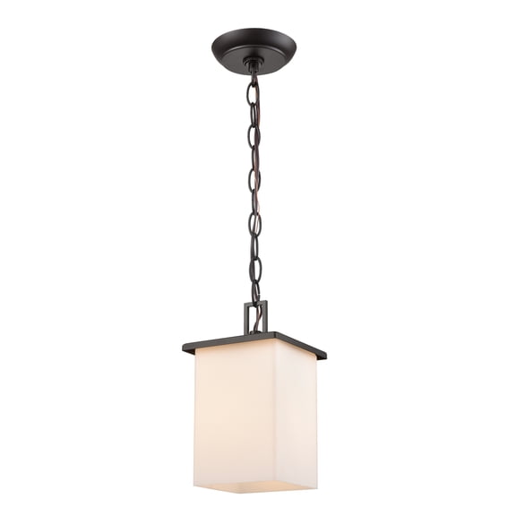 Atlas Lighting and Home 1-Light Hanging Pendant Ceiling Light Fixture - 9.5" - Oil Rubbed Bronze