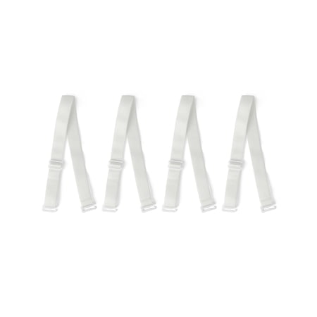 INSPIRE CHIC Women s Bra Straps 2 Pair 10/12/15/18/20mm Width Stretchable Shoulder Adjustable Elastic Straps White-Pure-15mm