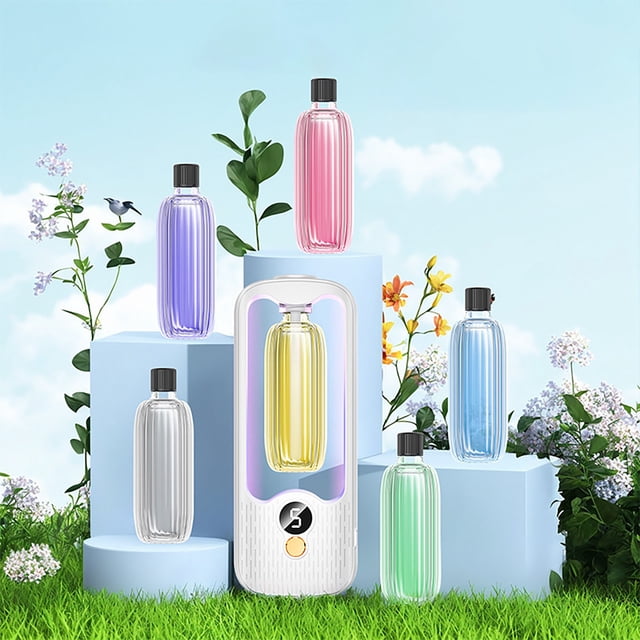 Ganfancp Aromatherapy Machine Automatic Deodorizer Indoor Hotel Toilet Toilet Deodorizer Airss Freshener Lasting Fragrances 35Ml Artículos En Liquidación Máquina*1 Instrucciones*1 Adhesivo Mural Que