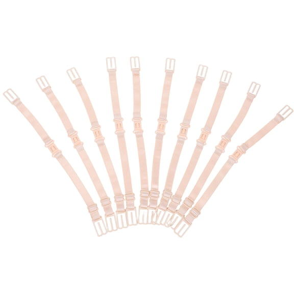 GOOHOCHY 10pcs Bra Strap Holder Bra Strap Clips Replacement Nonslip Shoulder Strap Holders Elastic Convertible Bra Straps for Women