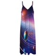 thumbnail image 3 of Galaxy Star Outer Space Design Sleeveless Dress Woman Fashion Long Dresses Women's Summer Suit Dress 2025, 3 of 6