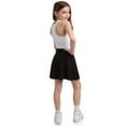 thumbnail image 6 of Sweet Hearts Girls' Skater Skirt - High Waist Stretch Crepe Uniform Skirt: Made in USA (Sizes: 5-18), 6 of 7
