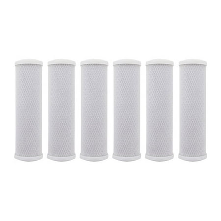 Replacement RO Filter for Watts Premier WP101009 / Carbon Block Filter (6-Pack) Replacement RO (Best Solid Block Carbon Filters)