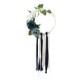 thumbnail image 4 of Guirnalda de flores artificiales de bienvenida con encaje para decoración de bodas. Azul, 4 of 9