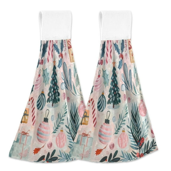 2 Bathroom Towels Kitchen Towels 18.2x14In Velcro Hand Wipes Dish Cloths & Dish Towels Washroom Towels Face Towel Hand Wipes Christmas Gift