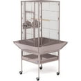 thumbnail image 2 of HomeStock Mid-Century Marvel Bird Cage with Retro-Inspired Design, Durable Construction, Spacious Interior, and Elegant Finish for Stylish-Color:Blush, 2 of 6