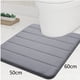 thumbnail image 2 of Alfombrilla de baño superabsorbente, de espuma viscoelástica de lujo Coretex con base GripTex, antideslizante para baño y bañera, fácil de limpiar y duradera (gris), 2 of 7
