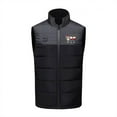 thumbnail image 5 of Wrtxtat Men's Heated Vest 2 Control 9 Heating Zones USB Rechargeable Vest Winter Fashion Graphics Warm Full Zip Mock Neck Vest Big and Tall Black#06 XXXXXL, 5 of 5