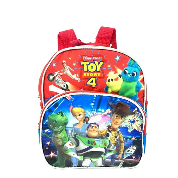 Disney Pixar Toy Story 4 10" Canvas Red Small Toddler School Backpack