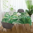 thumbnail image 6 of Tropical Palm Leaves Rectangle Tablecloth, Dust Proof Anti Wrinkle Wipeable Table Cloth Tabletop for of Dinner Kitchen Wedding Holiday Party 60"x108" Home Decor, 6 of 7