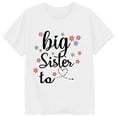 thumbnail image 4 of MIXUE Juniors Girls Tops & T-Shirts Summer Letter Print Round Neck Short Sleeve Fashion Casual Pullover T Shirts Sportwear,White,12-13 Years, 4 of 4
