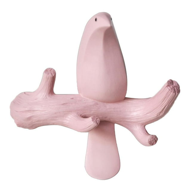 Pájaros decorativos en árbol Perchero montado en pared para s Sombreros Lves Rosa un Sunnimix Perchas de resina para pájaros