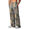 thumbnail image 6 of LTTVQM Men's Realtree Leaf Camo Wide Leg Pants Mountain Field Forest Camo Multi Side Slip Pockets Elastic Waistband Summer Outdoor Wide Leg Pants Brown L, 6 of 7