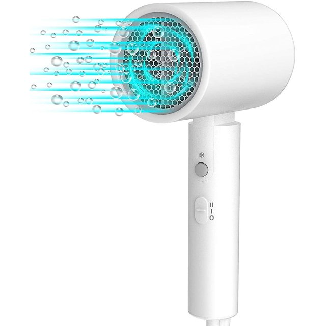 Secador de Cabello, 2200w Potente Secador de Cabello iónico a Temperatura Constante, Mango Plegable Ultraligero y Concentrador 360, 2 Temperaturas y Velocidades, Secador de Cabello. Afortunado Sencillez