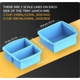 thumbnail image 6 of Silicone Freezer Trays With Lids  Set Of 4 - 1cup And 2 Cup Molds For Freezing Soups Sauces Individual Microwave Safe, 6 of 6