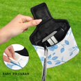 thumbnail image 4 of Haosy Blue Flower and Leaf Golf Mallet Putter Cover Strong Magnetic Leather Golf Club Headcover Closure, 4 of 7