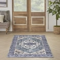 thumbnail image 3 of Nourison Brilliance Machine Washable Persian Teal Blue 4' x 6' Area Rug (4x6), 3 of 10