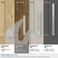 thumbnail image 7 of Amerock Monument 3 inch Center-to-Center Satin Nickel Cabinet Pull, 25 Pack, 7 of 7