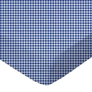 SheetWorld Fitted 100% Cotton Percale Play Yard Sheet Fits BabyBjorn Travel Crib Light 24 x 42, Primary Navy Gingham Woven