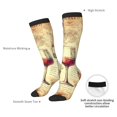 thumbnail image 4 of Balery Wine Calcetines novedosos Calcetines deportivos Calcetines hasta la rodilla Calcetines de algodón Calcetines originales y geniales, 4 of 6