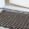 thumbnail image 3 of Wicked Good Doormats, Outdoor Door Mats, Marine-Grade Rope Front Door Mats Handwoven in Maine, Nautical Rope Doormat, Lobster Rope Doormat, Black and Dark Tan Double Weave, 18" x 30", 3 of 3