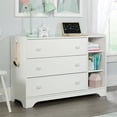 thumbnail image 2 of Sauder Pinwheel 3 Drawer Kids Dresser in Soft White, 2 of 9