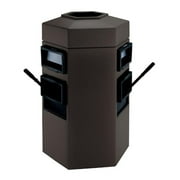 Commercial Zone 755424 Hex Extra Large Double-Sided Waste -Windshield Center - Charcoal