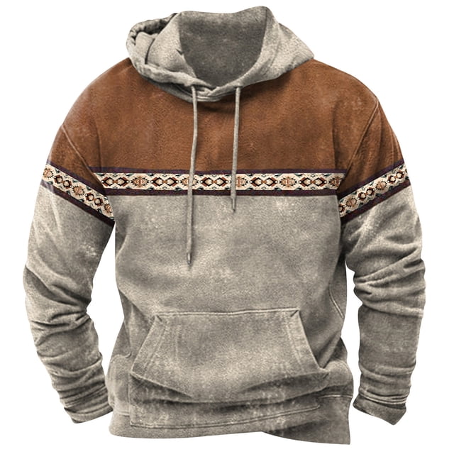 COM1950s Sweat à Capuche pour Hommes, Sweat à Capuche Imprimé Confortable à Manches Longues, Sweat à Capuche pour Hommes