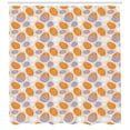 thumbnail image 2 of Ambesonne Abstract Shower Curtain, Ornate Spring Motifs, 69"Wx84"L, Orange Mauve Beige, 2 of 2