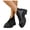A-Black, variant on Womens Ankle Boots Platform V Cut Slip on Chelsea Booties Chunky Low Heel Dressy Western Walking Boots