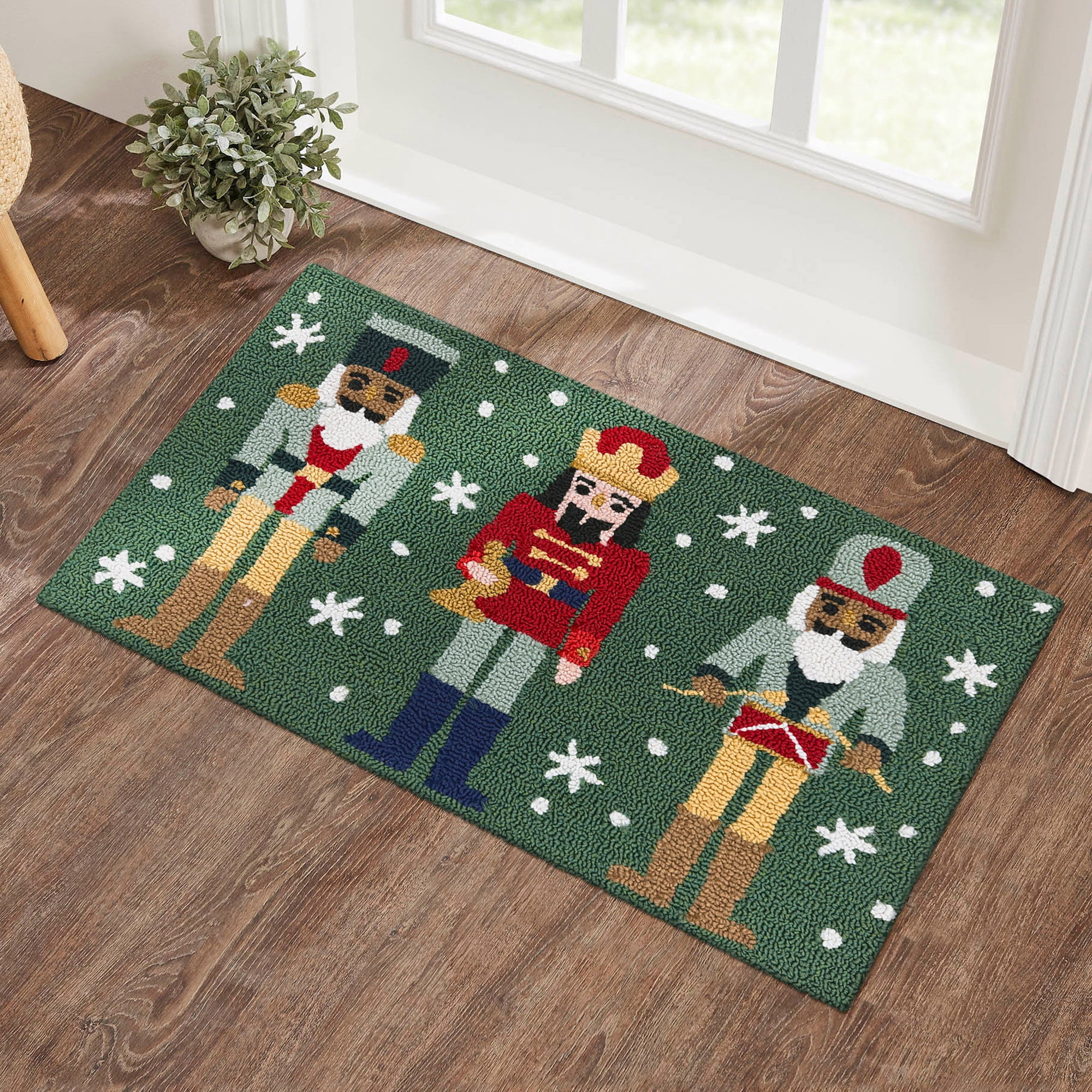 Holiday Time Multi-color Nutcracker 20" x 30" Accent Rug