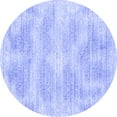 thumbnail image 1 of Ahgly Company Indoor Round Abstract Blue Contemporary Area Rugs, 5' Round, 1 of 4