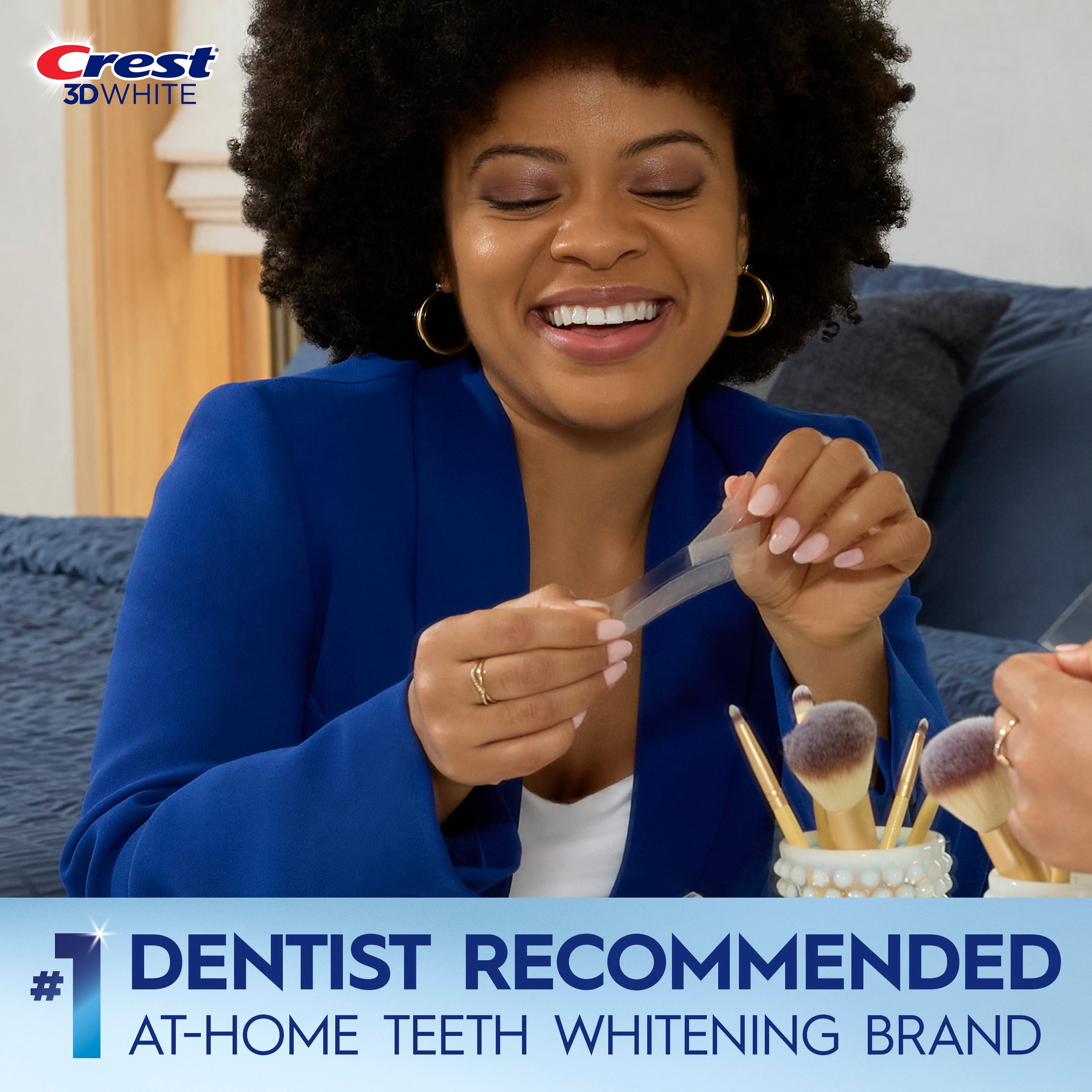 Crest Teeth Whitening Kit, 3D Whitestrips Professional White with Light At-home Teeth Whitening Kit, 19 Treatments, 32 Levels Whiter