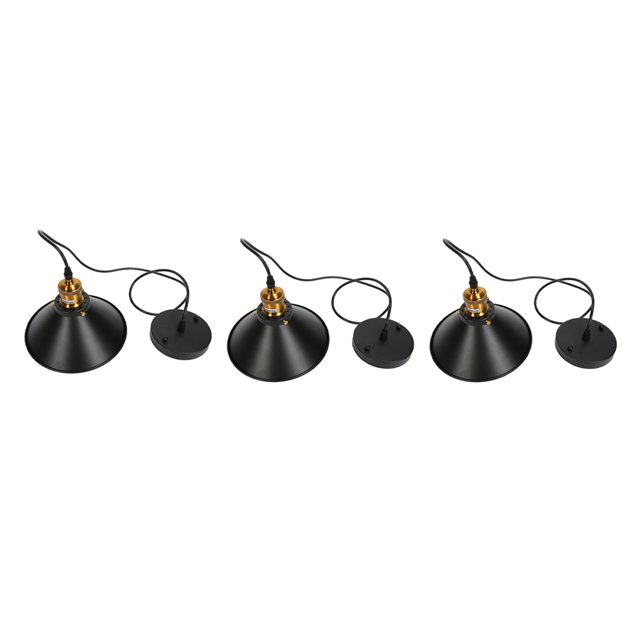 Lámpara de techo industrial, juego de 3 lámparas de techo industriales E27 Lámpara de techo Artesanía superior