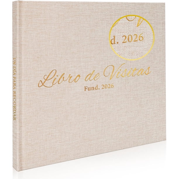 libro de Firmas Para Boda 2026 — Elegante Album de Firmas para Recepción, Cumpleaños y Eventos Especiales — Portada Dura y Diseño de Lujo