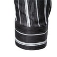 thumbnail image 4 of ZKCCNUK Men Casual Pullover Stripe Fake Two Splicing Turndown Butts Sweater, 4 of 9