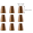 thumbnail image 2 of 100Pcs Drawstring Cord Locks Wooden Rope Ends Bell Rope Buckles Slide Fasteners, 2 of 7