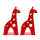thumbnail image 1 of EeaseMX soportes creativos para libros con diseño de jirafa, de metal antideslizante, color rojo, 1 of 8