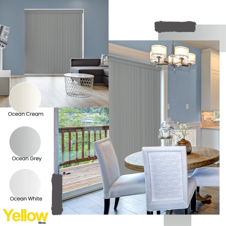 Cordless Vertical Blinds For Large Windows, 78 x 84, Gray photo 3