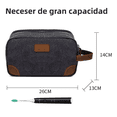 thumbnail image 3 of Bolsa Sobaquera Neceser Para Hombre De Viaje, negro, 3 of 5