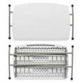 thumbnail image 3 of Zimtown 30 in Liftable Folding Table Portable Indoor Outdoor Table Adjustable Folding Laptop Study Desk, White, 3 of 8