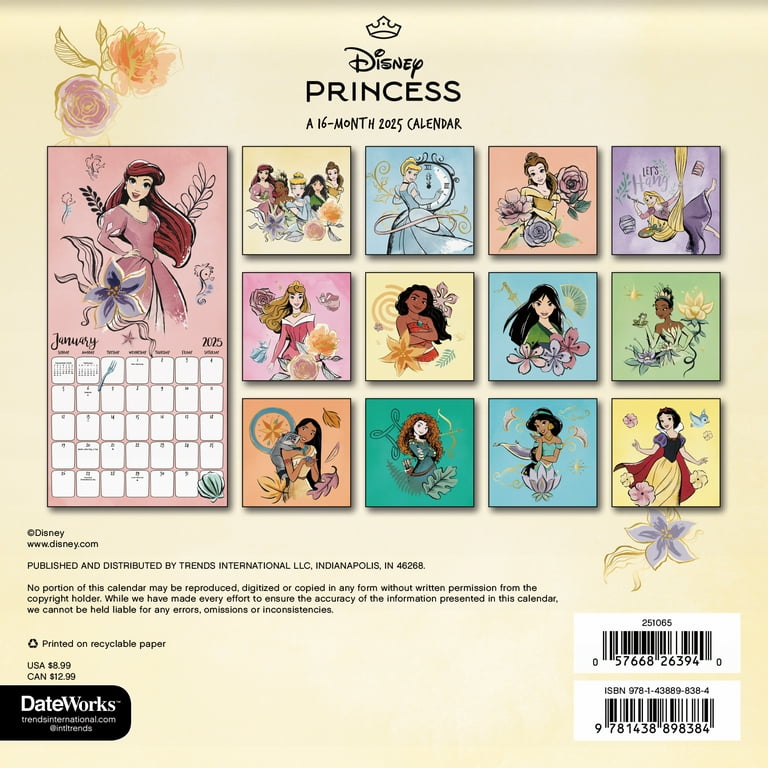 Trends International 2025 Disney Princess Mini Wall Calendar - Walmart.com trends-international-2025-disney-princess-mini-wall-calendar-walmart-com