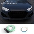 thumbnail image 3 of Luces LED decorativas para capó de coche, tira de luces de circulación diurna flexibles, lámpara decorativa universal de 180 cm, accesorios para exteriores, azul, 1 juego, 3 of 5