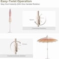 thumbnail image 7 of Outdoor Patio Umbrella with LED Lights, 9FT Canopy, 360° Rotation & Tilt for Deck Poolside, 7 of 7