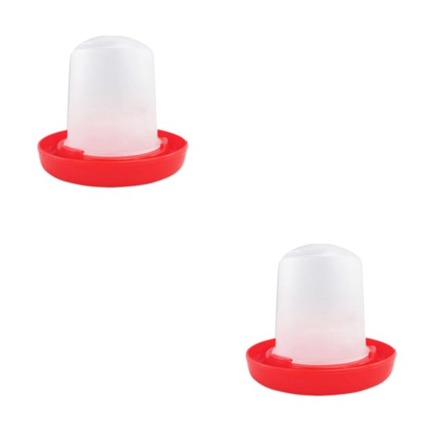 Dalazy Chicken Feeder Geese Chook Hen Blanking Stable Automatic Bucket Drinking 2Set