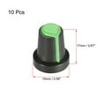 thumbnail image 2 of 10 Piezas de Perilla de Eje de 6 mm para Pedal de Efecto de Altavoz, Perilla de Potenciómetro Verde, 2 of 3