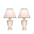 thumbnail image 3 of Aspen Creative 40072, 22" H Ceramic Table Lamp, Lamp Shade in Off White, 14" wide, 2 Pack, 3 of 3