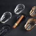 thumbnail image 2 of Cenicero de cigarros, porta cigarrillos de cristal para hombres, cenicero de exterior para patio, interior, exterior, hogar, oficina, mesa, decoración de escritorio, 2 of 5